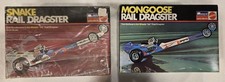 Monogram Set Snake & Mongoose Dragsters, RARE...