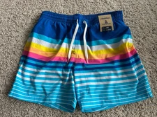 New Chubbies Men’s Blue Newport Swim Board Trunk Shorts 5.5" Size L Beach NWT