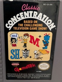 Classic Concentration (Nintendo Entertainment System, 1990) Tested & Working