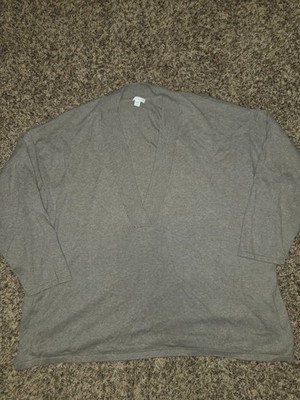 J. Jill Womens Cotton Cashmere Top 3XL V Neck 3/4 Sleeve Soft Quiet Luxury