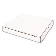 Corrugated Pizza Boxes 16 x 16 x 1.97 White/Brown 50/Carton FPPBF16W
