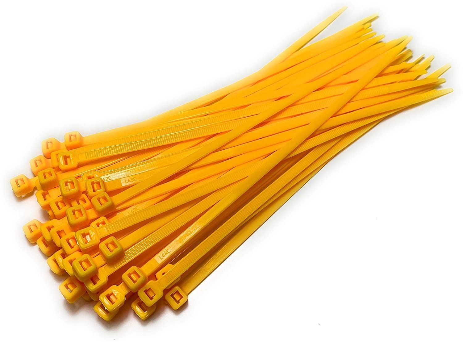 Yellow Nylon Cable Ties 300mm x 4.8mm Pack of 1000 Nylon Zip Ties