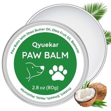 QYuekar Lick-Safe Dog Paw & Nose Balm, Wax 2.8 oz ( pack of 1), Green