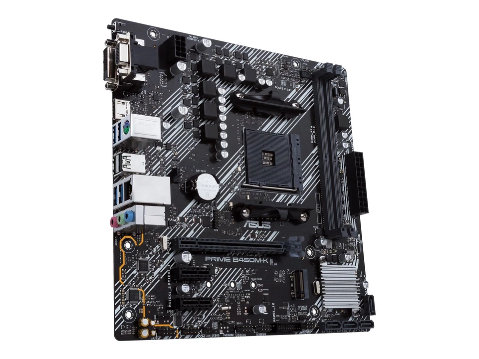 ASUS Prime B450M-K II AMD Socket AM4 AMD Ryzen 2000 Series 90MB1600-M0EAY0 - Immagine 2 di 4
