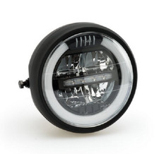 Phares Phare LED 6 1/2 Pouces Noir Certification E Moto