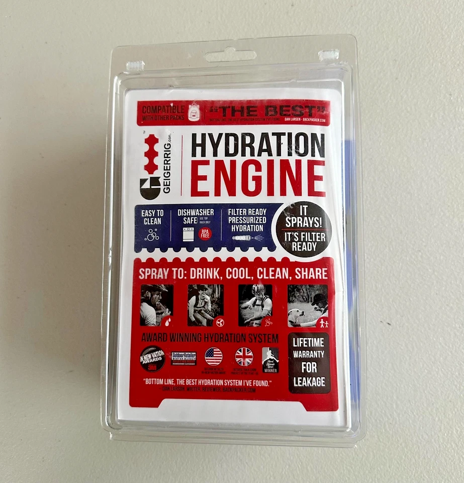 GEIGERRIG Paquete de Motor de Hidratación 3 Litros 100oz Depósito Spray Caminata Mochila NUEVA Foto 2 de 3