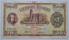 Lithuania 20 litu 1930 commemorative - see other sales