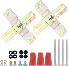 RTNLIT Light Fixture Mounting Bracket, 4" Universal Chandelier Galvanized 