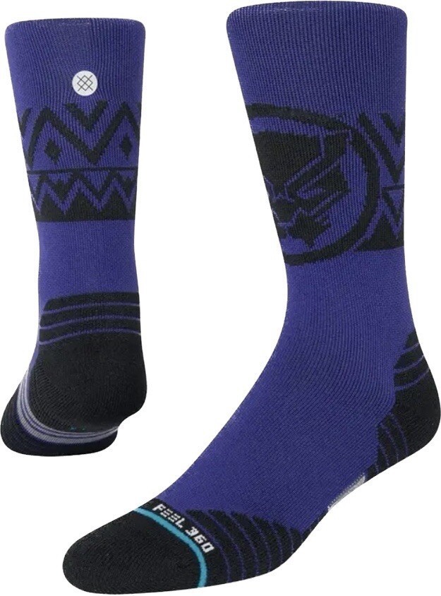 Stance Adult Purple Crew Nylon InfiKnit Marvel Black Panther The King Socks Sz M