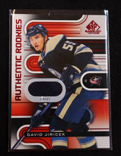 2022-23 Upper Deck SP Game Used Authentic Rookies David Jiricek Jersey Card #227