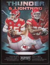 2019 Panini Playoff #14 Damien Williams / Patrick Mahomes II Thunder & Lightning