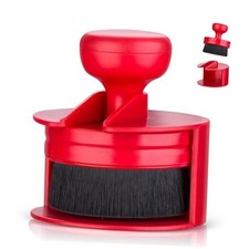 Car Tire Shine Applicator,Vegan Tire Shine Brush with Stand for Auto 1 Red