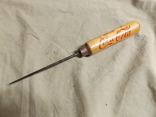 Vintage Antique Ice Pick Advertising DRINK COCA-COLA DELICIOUS & REFRESHING
