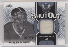 2017 Leaf Men Shut Out Platinum 1/2 Jacques Plante #SO-JP1 HOF 0c3