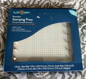 Hello Hobby Precision Stamping Press 5pc Set Craft Tool Card Making DIY
