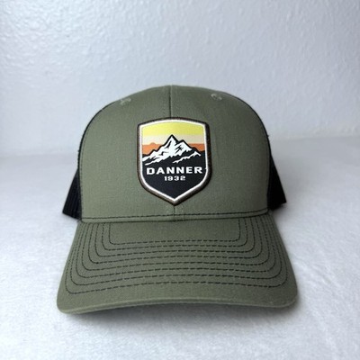 Danner Trucker Hat SnapBack Logo Mountain Crest Patch One Size Adjustable