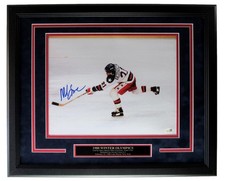 Mike Eruzione Signed USA Hockey 1980 Miracle on Ice 11x14 Photo Framed JSA 04952