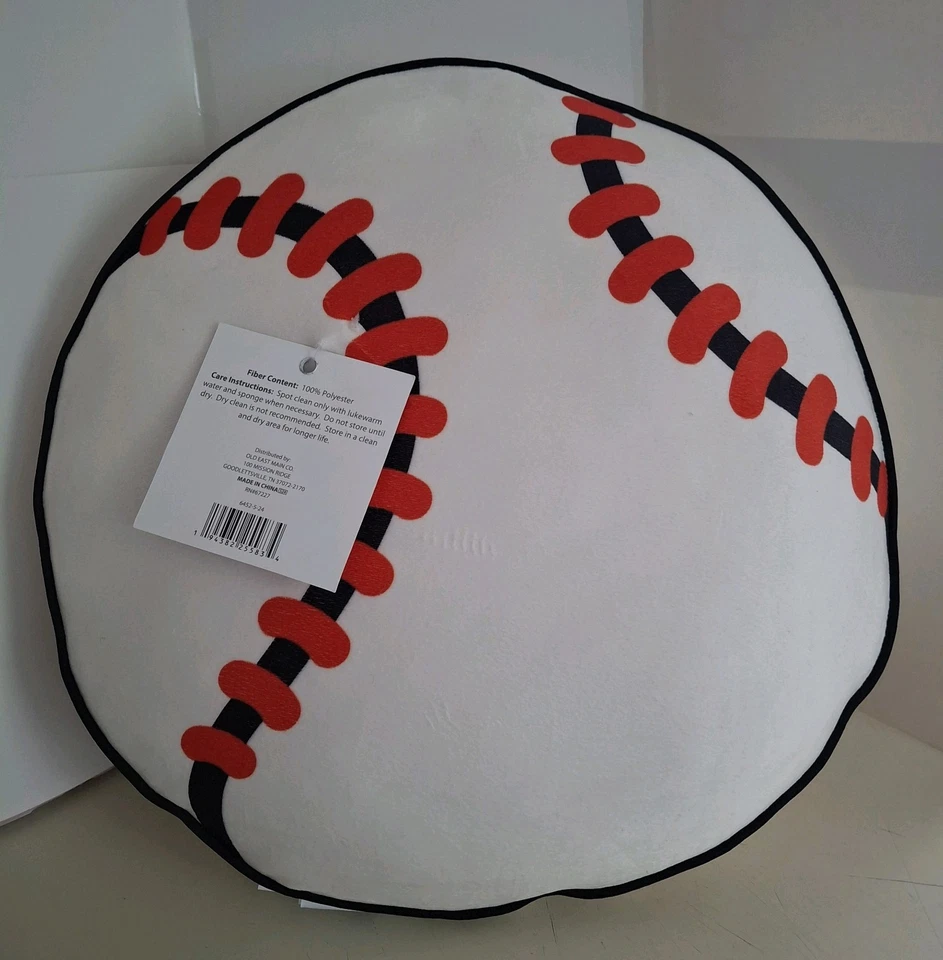 Baseball Squish Pillow By Comfort Bay Boys Sport Pillow - Image 2 of 4
