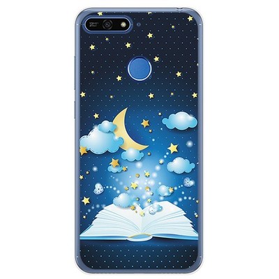 cadorabo Book Case works with Huawei Y6 Prime 2018/Honor 7a in FLORAL TURQUOISE – Cover in