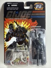 G.I. Joe Hasbro 25th Anniversary Commando Snake Eyes Timber Wolf 3.75   I24