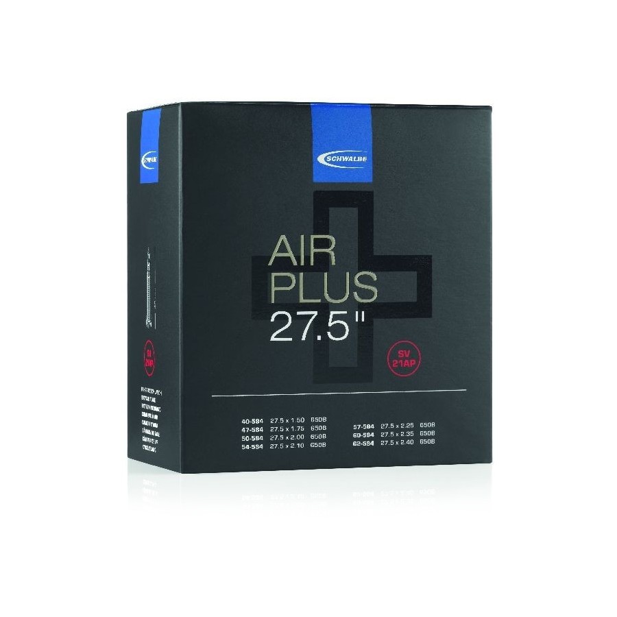 camera daria 27.5x1.50-2.40 air plus sv21 e-bike valvola presta 40mm SCHWALBE mt