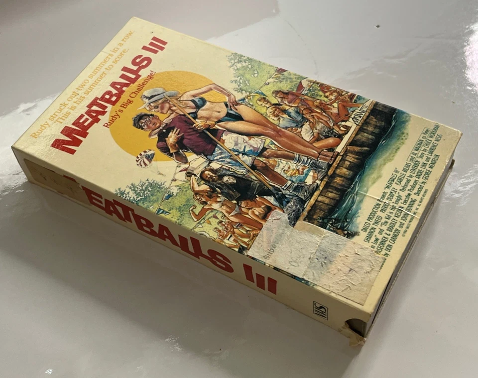 Meatball 3 (VHS, Rare Oop) Tested & Working Perfectly! - Image 3 of 4