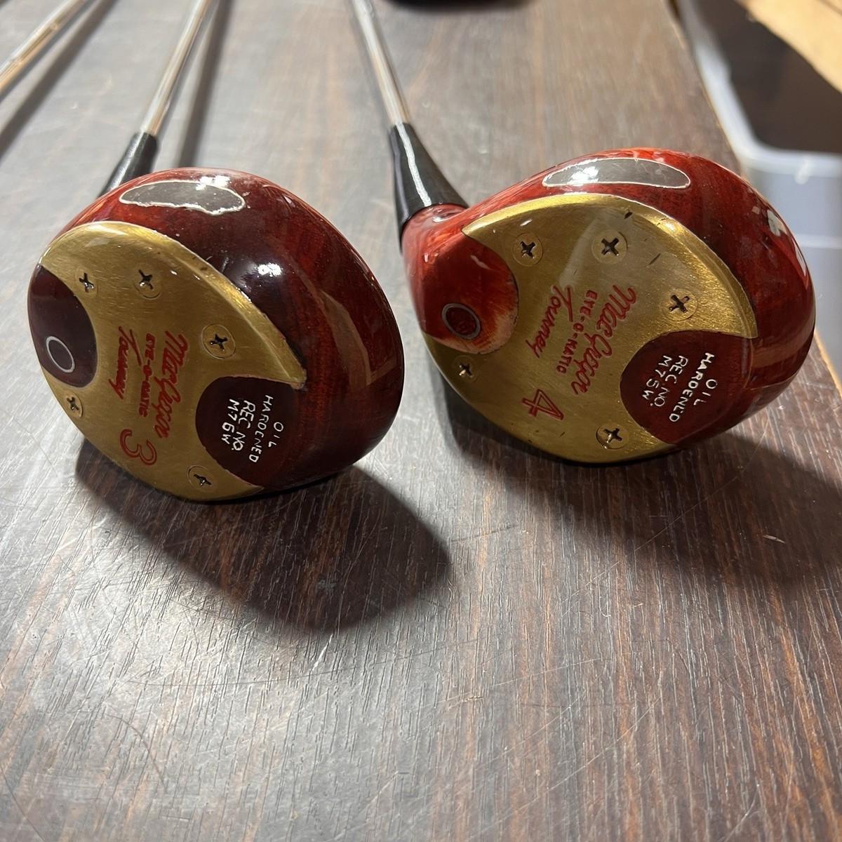 Set Of 4 Vintage Refinished McGregor M 75W TOURNEY EYE O MATIC