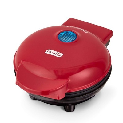 Compact Indoor Electric Grill - Nonstick Surface, Quick Heat-Up, Easy Clean, Red