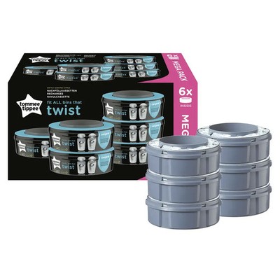 Tommee Tippee Nachfüllkassetten für Twist & Click und Sangenic Tec Windeleimer,