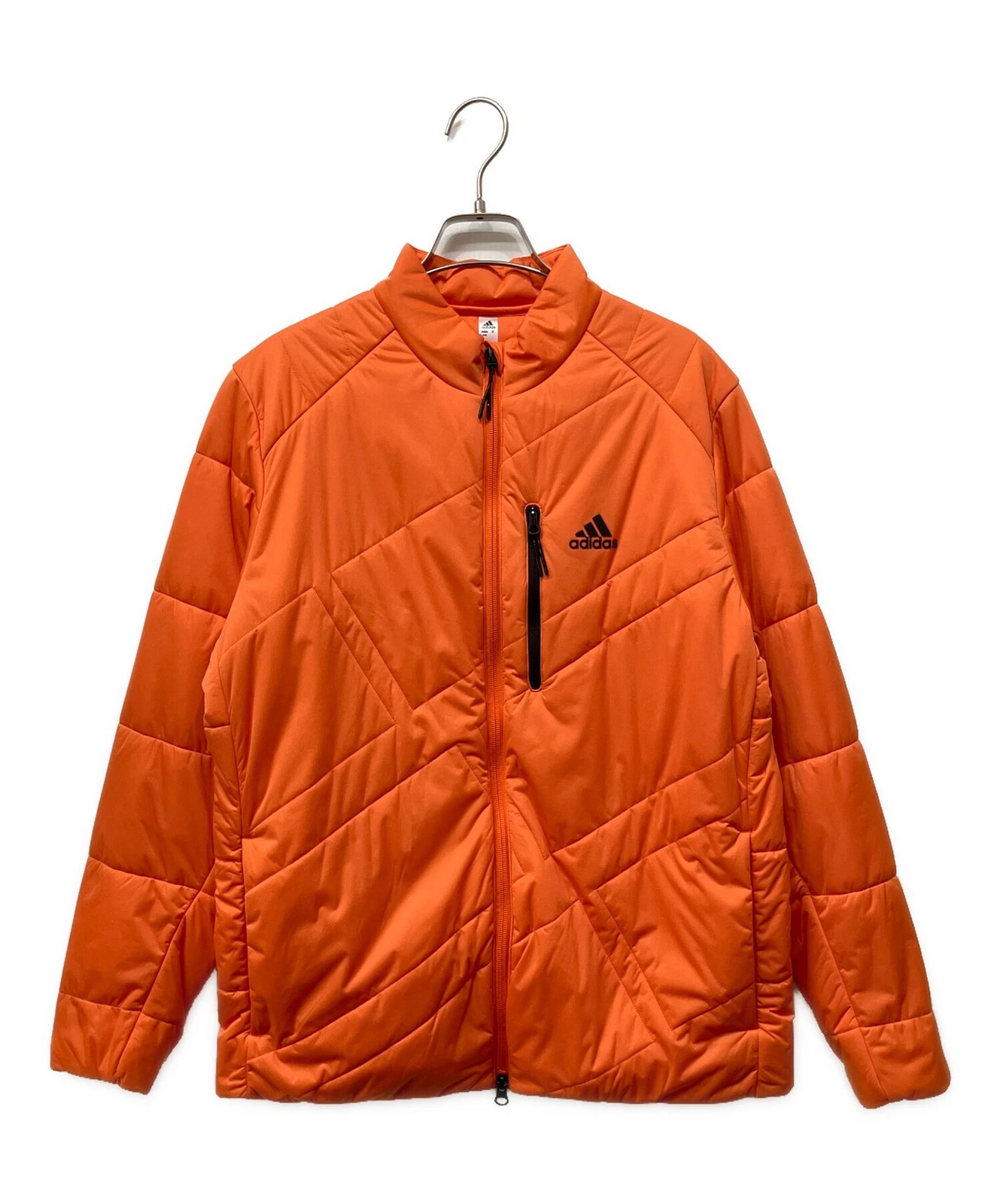 adidas Quilted Jacket Padded Insulated Coat Men's Size L Orange - product detail image 1