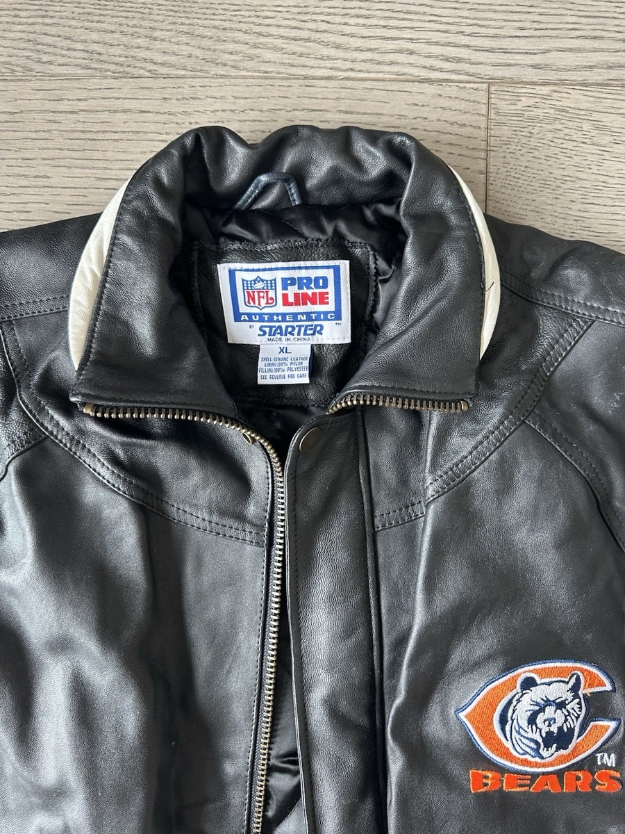 Vintage 1985 Starter NFL Pro Line Chicago Bears Leather Jacket