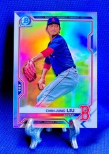 2021 Bowman Draft Chrome REFRACTOR Chih-Jung Liu #BDC-190 Red Sox