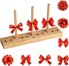 Bow Maker Bow Making Tool for Ribbon, Wooden Wreath Bow Maker for Making Gift Bo