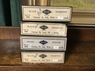 Vintage Black Diamond Guitar Strings 4 Boxes NOS 9 Packs