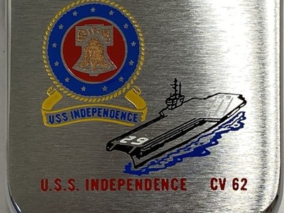 2004 USS Independence CV62 Zippo Lighter 2032695 Replica New In 