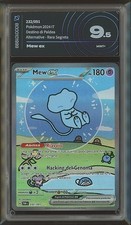 Pokemon Card Mew ex 232/091 Destiny of Paldes ITA Italian AiGrade 9.5 9 10