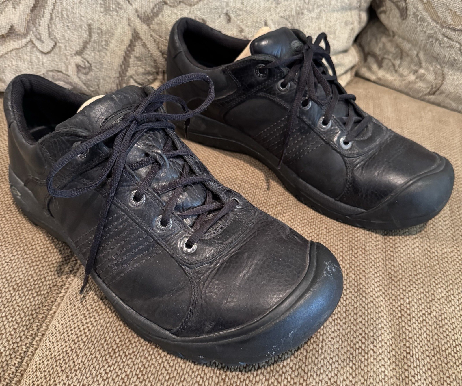 Scarpe Oxford KEEN Utility PTC eleganti da uomo taglia 13 da lavoro in pelle antiolio scivolo