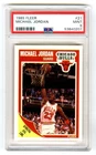 MICHAEL JORDAN~1989 FLEER SCORING AVERAGE LEADER PSA-9 MINT NBA CARD#21~NEW CASE