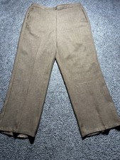 Alfred Dunner Pull On Elastic Waist Women Sz 12 Brown Casual Dress Pant W/Pocket