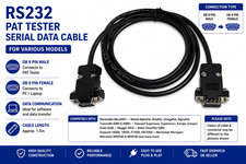 RS232 SERIAL DATA CABLE FOR ROBIN SMART PAT TESTER  - FOR VARIOUS MODELS