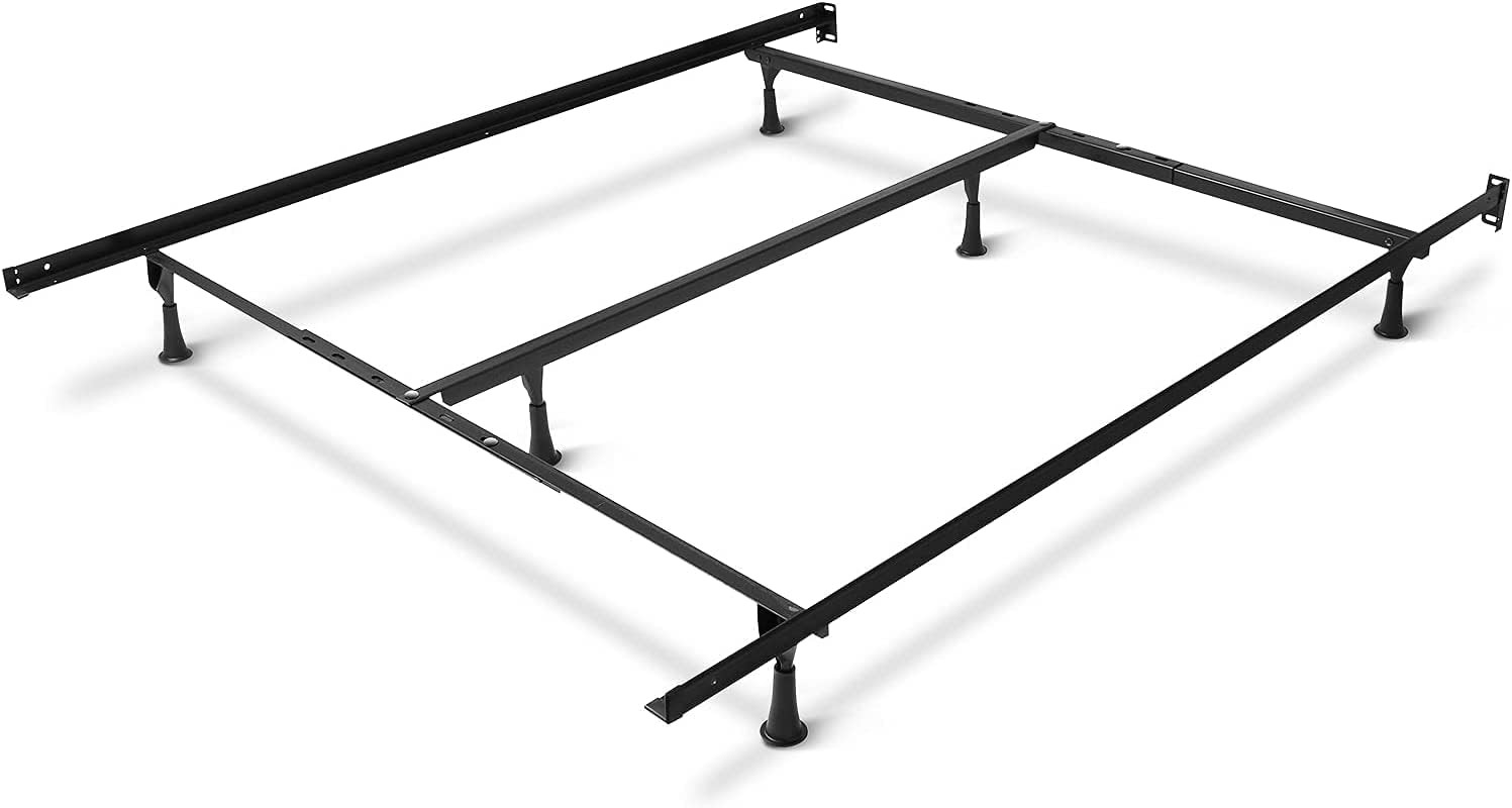 Adjustable Bed Frame - Expands from Double to King, Black