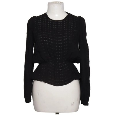Zara, Bluse, Größe: XS, Schwarz, Karo, Damen #FXV