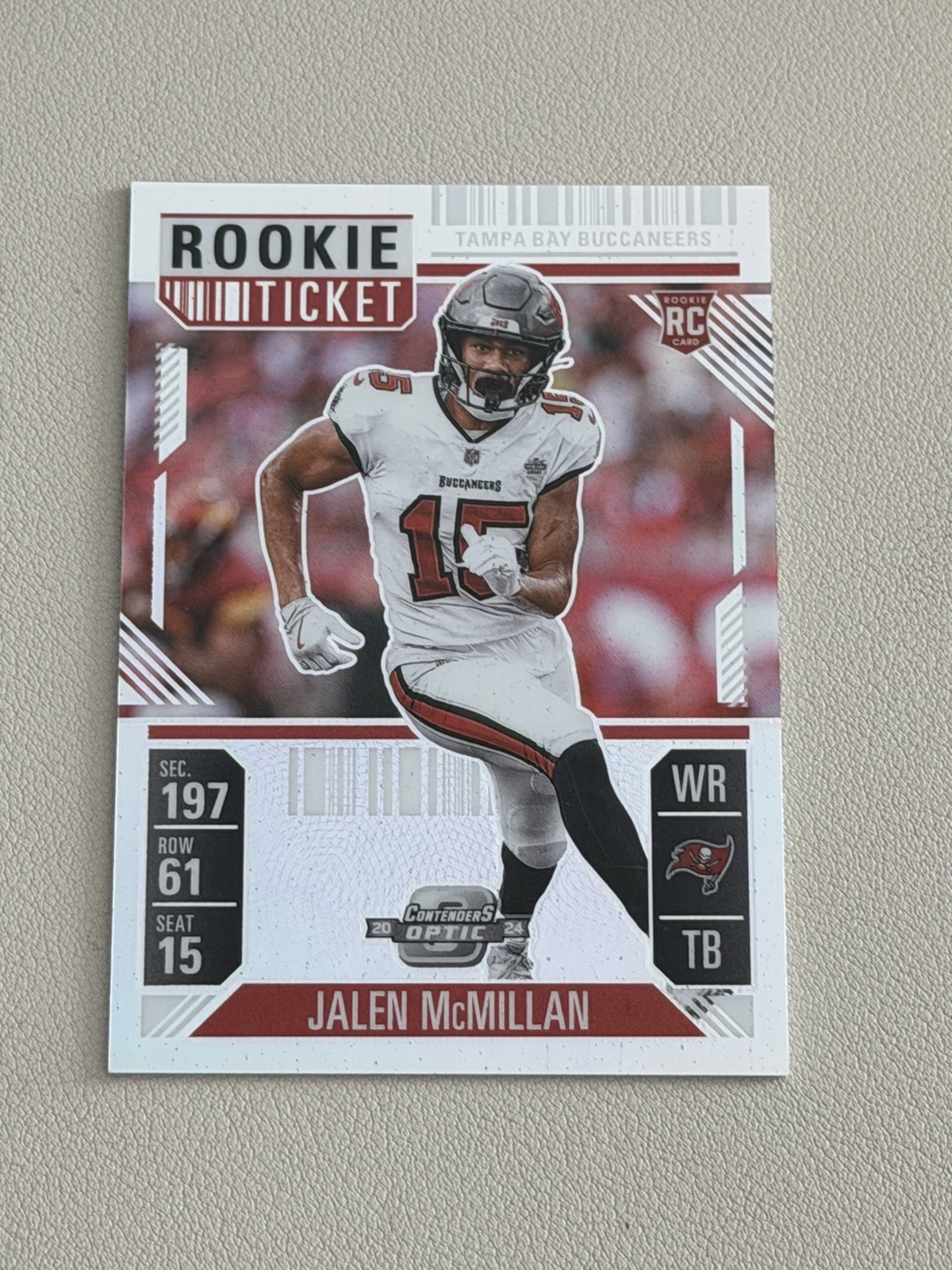 2024 Panini Contenders Optic - Rookie Ticket Jalen McMillan #72 (RC)