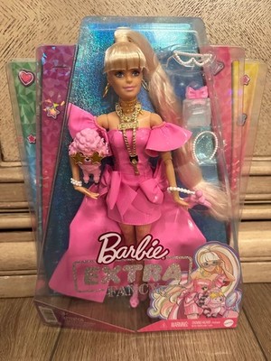 Barbie EXTRA FANCY Fashion Doll with Pink Poodle Dog & Accessories NIB! NRFB!