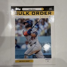 Topps 2026 Bulk Order Insert Jose Altuve Astros #BO-10 MLB Baseball Card