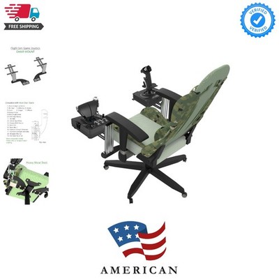 2 Set Chair Mount for Flight Sim Game Joystick, Throttle & Hotas