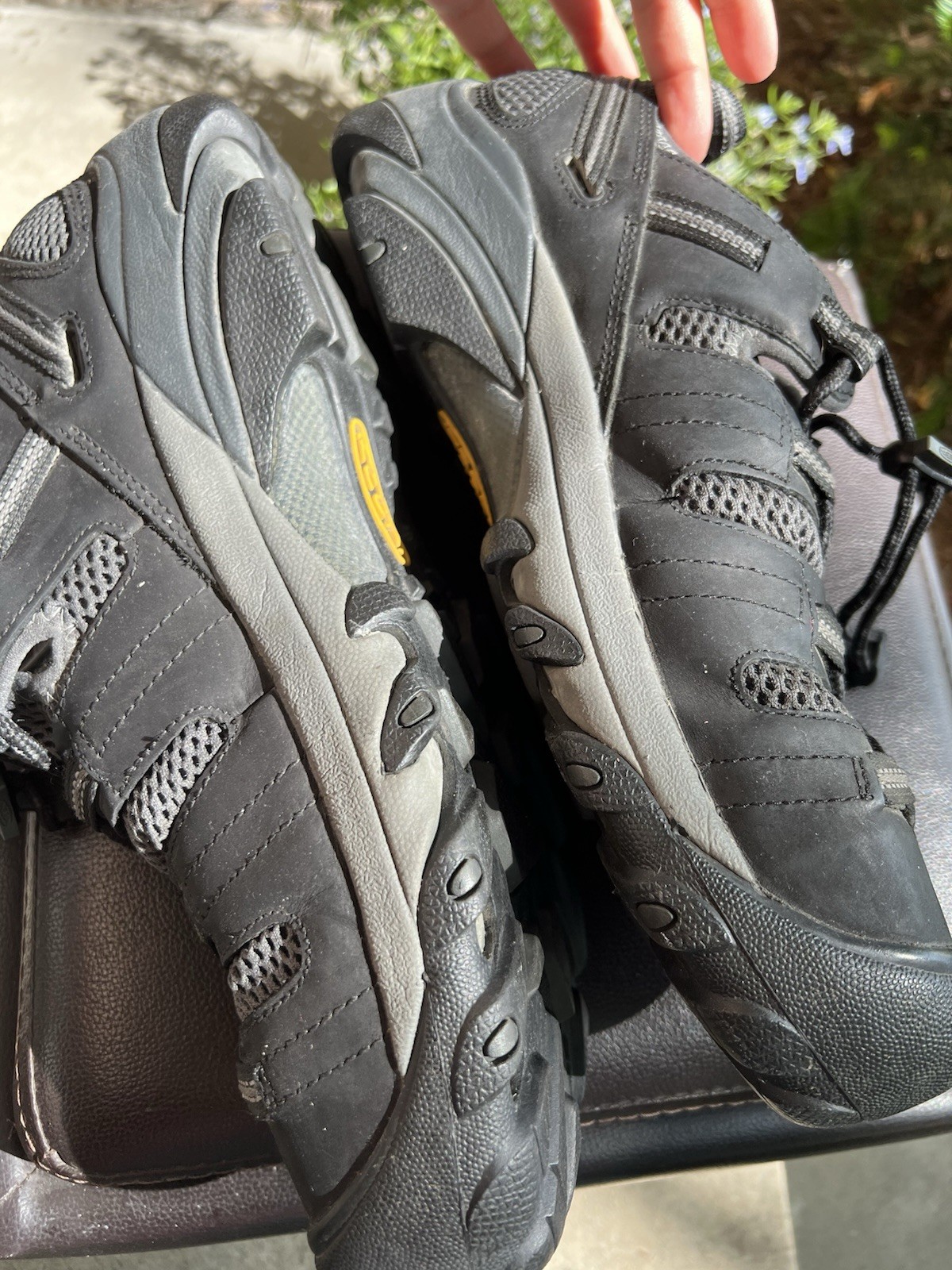 KEEN Scarpe Sandali Uomo Punta Acciaio Taglia 12 D Nero Atlanta Arizona Impermeabili