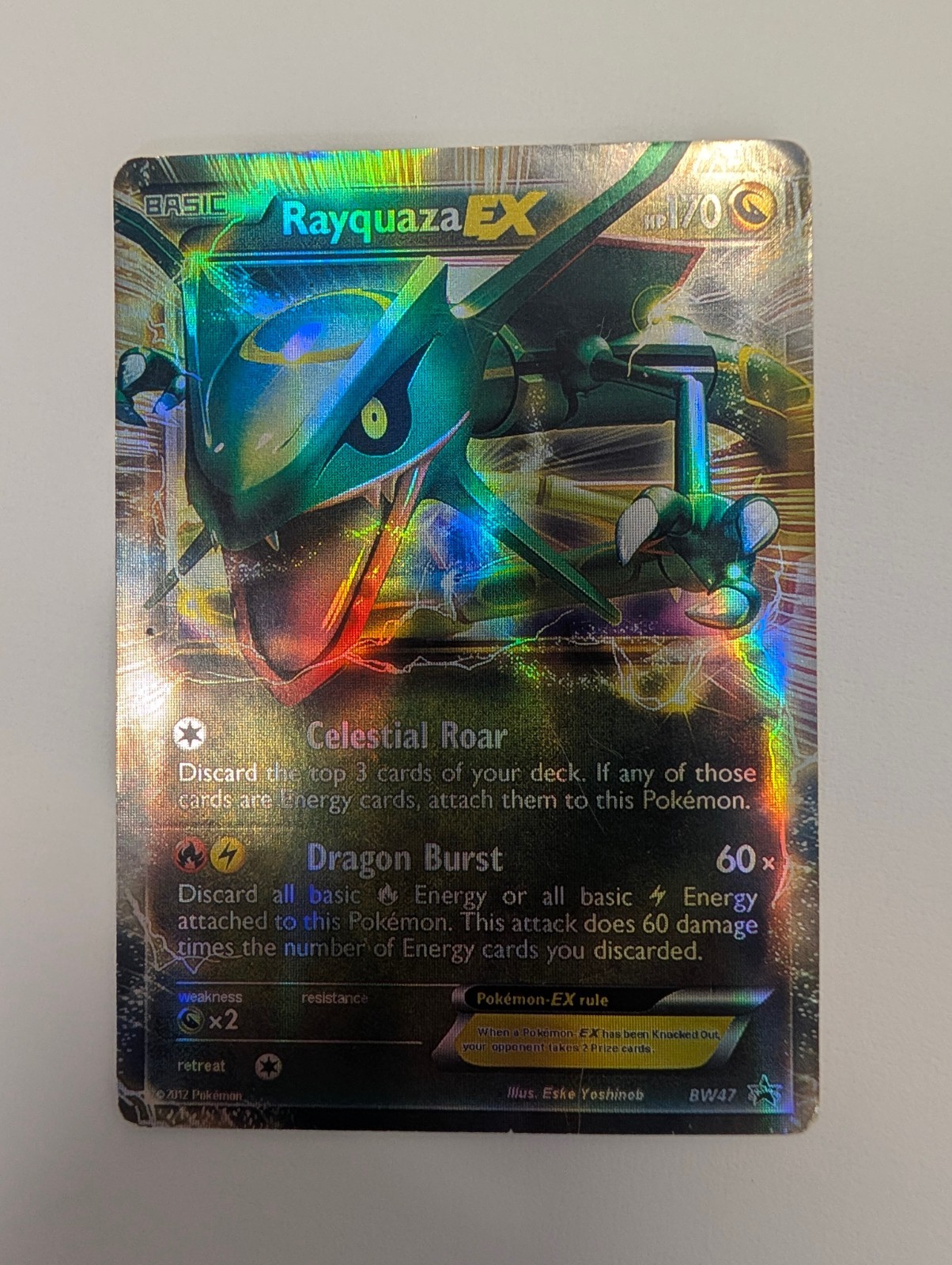 Rayquaza EX BW47 Black & White Holo Pokemon