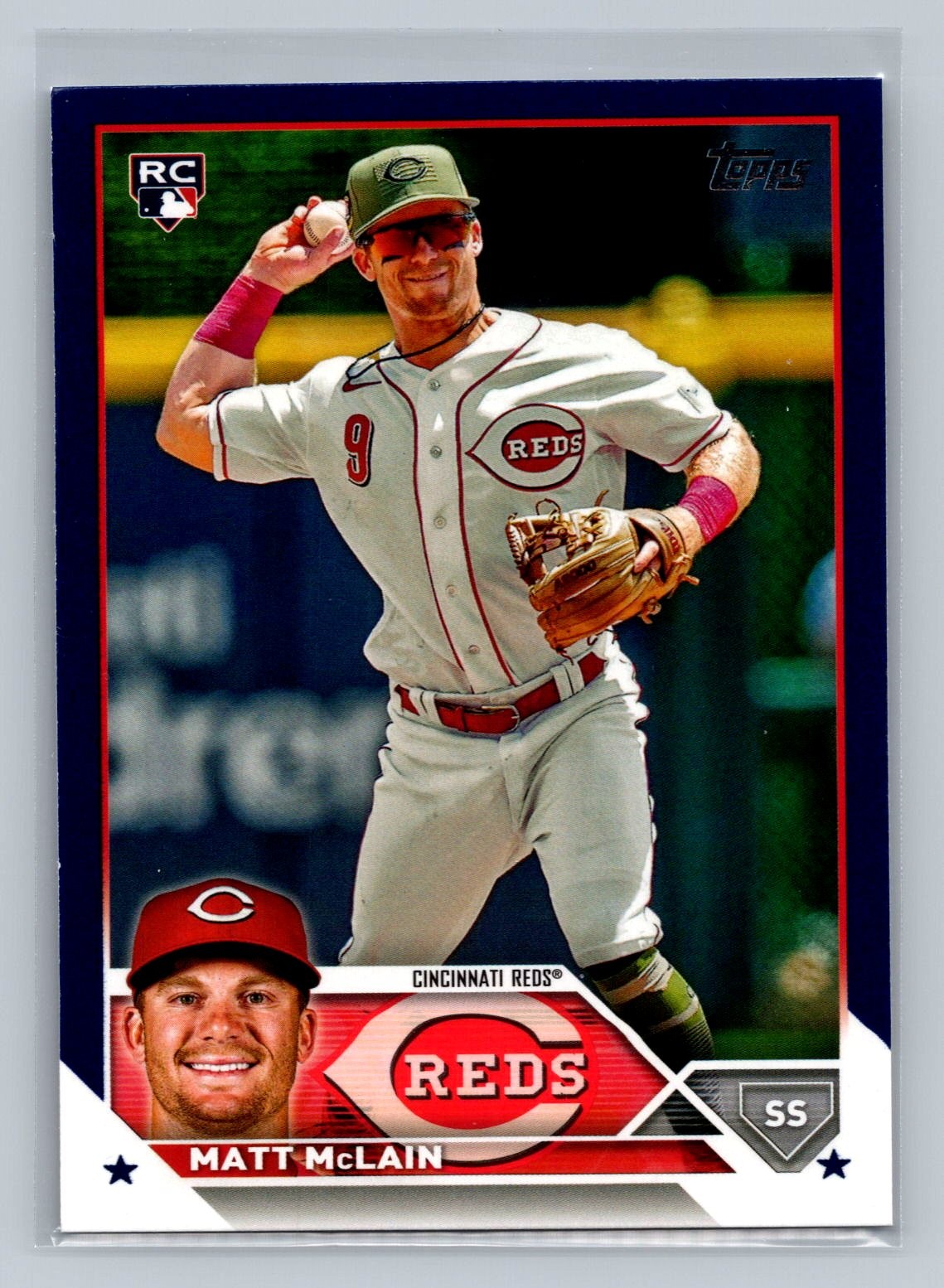 2023 Topps Update Matt McLain Royal Blue Rookie #US199