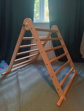 Babipur Triclimb Wooden Natural Climbing Triangle for young Children